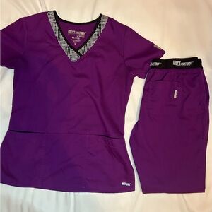 greys anatomy scrub set